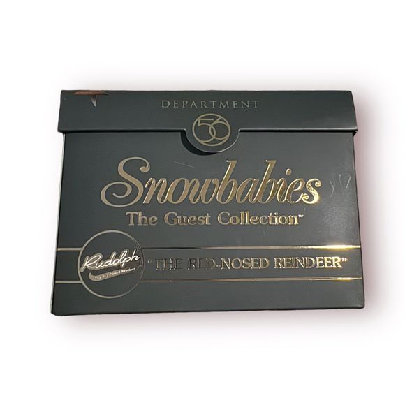 Dept 56 Snowbabies Guest Collection Rudolph The Red-Nosed Reindeer Ornament Bass - Picture 3 of 4